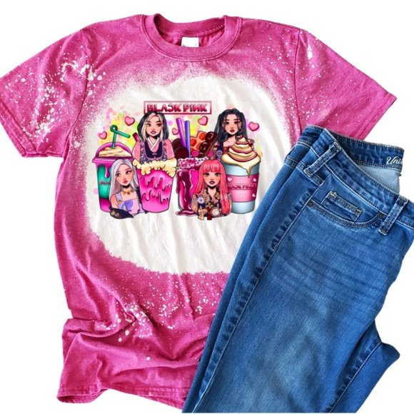 Custom Blackpink Coffee Graphic Tee - Picture 1 of 2